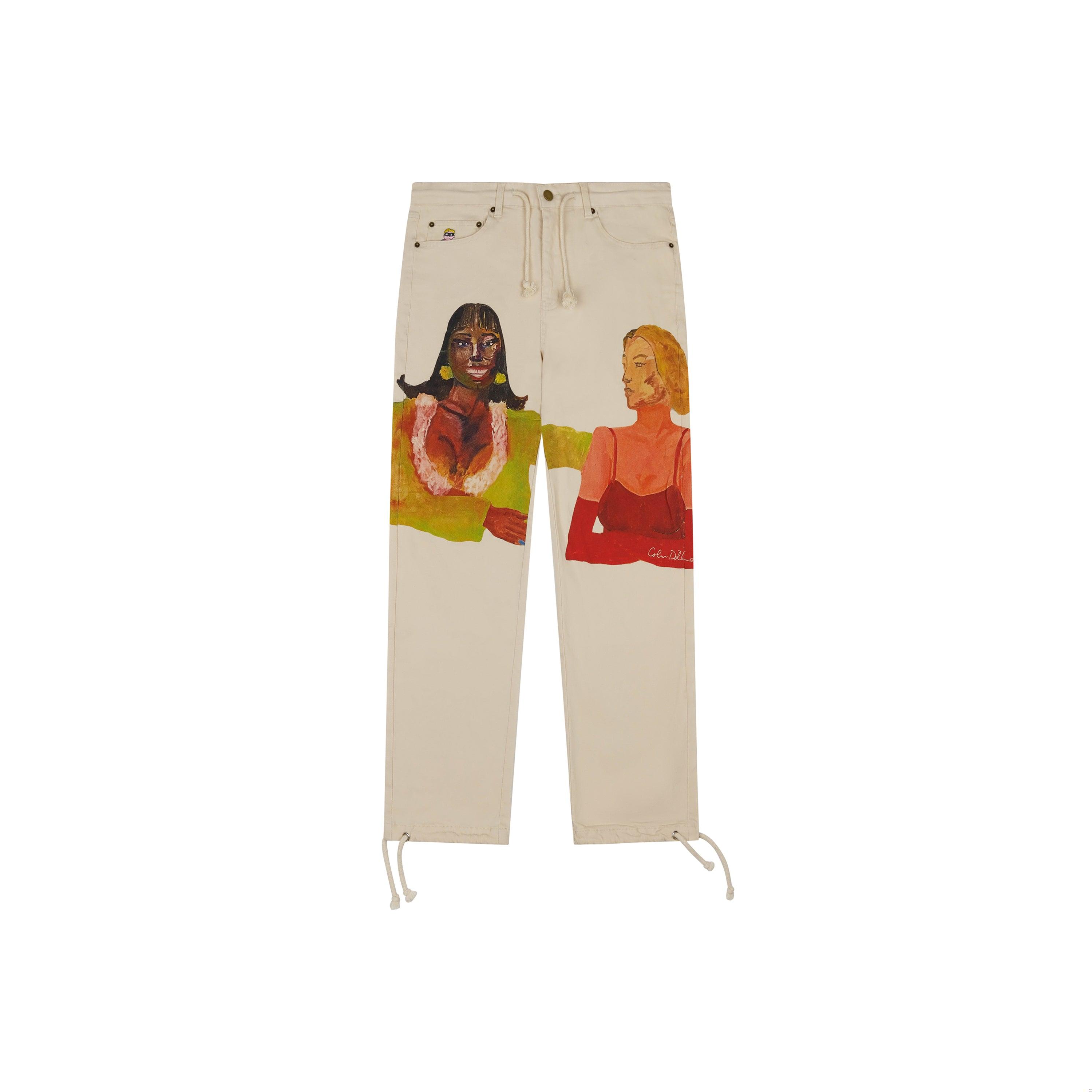 Painted Women Denim Canvas Pants