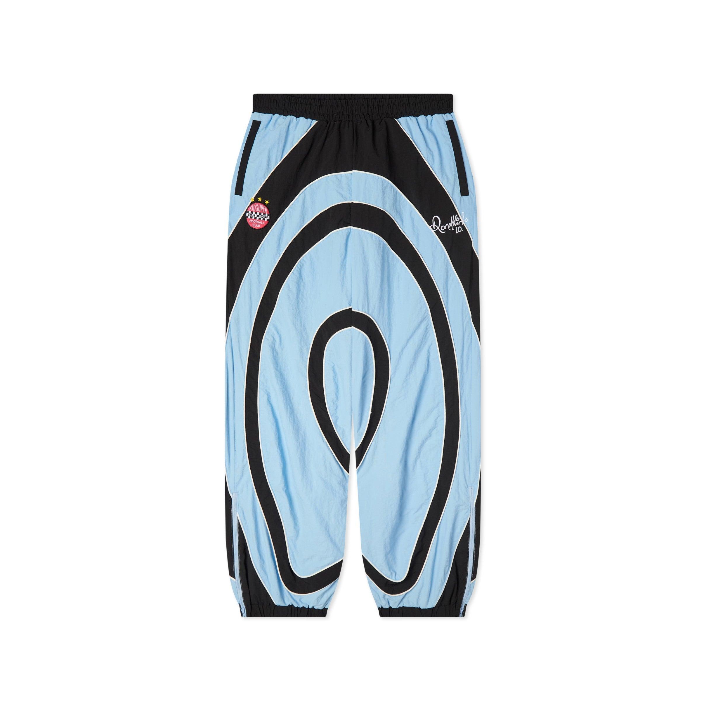 Ronaldinho x KidSuper Windbreaker Pants [Blue / White / Black]