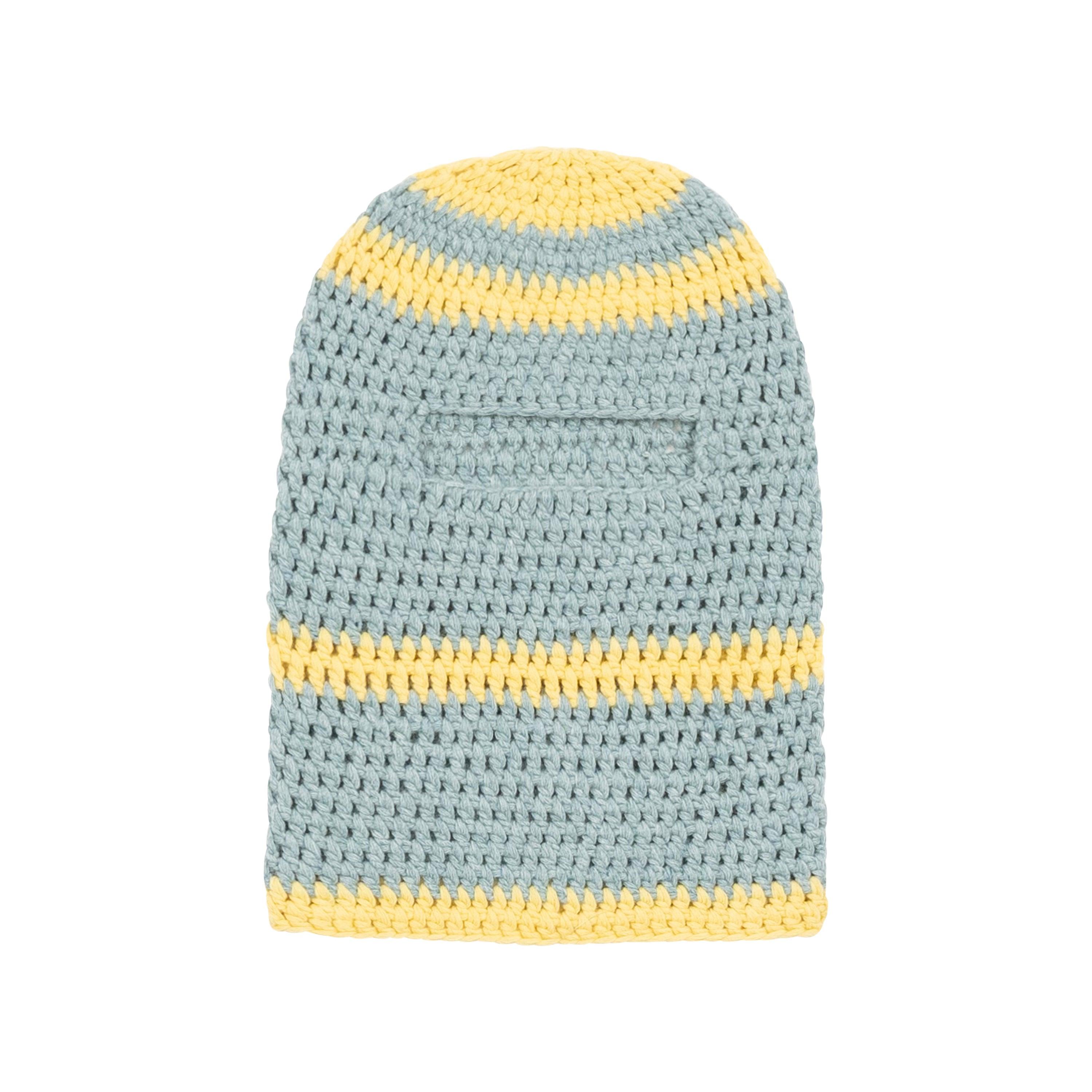 Knit Balaclava [Baby Blue / Yellow]