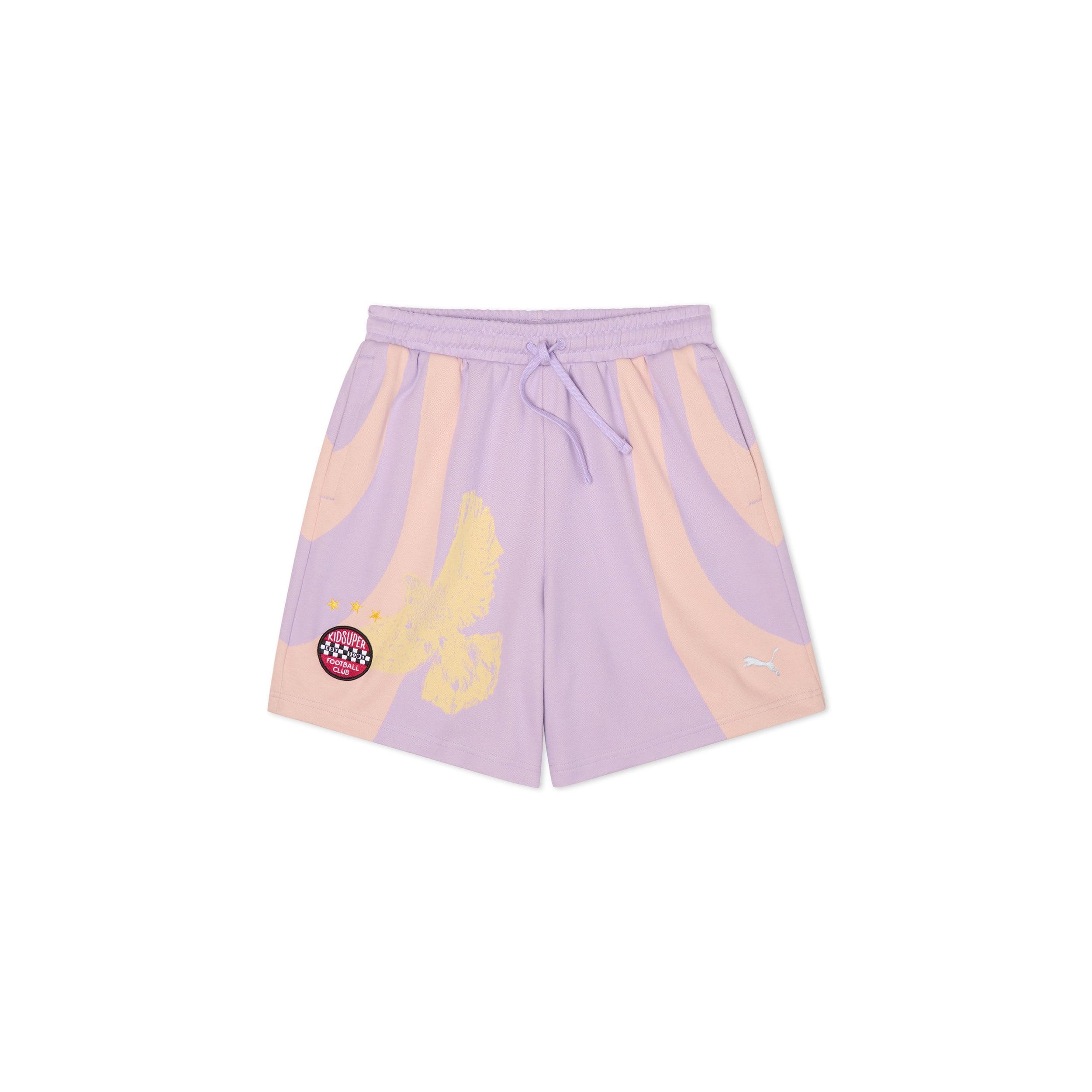 PUMA X KIDSUPER KNIT SHORTS [VIVID VIOLET]