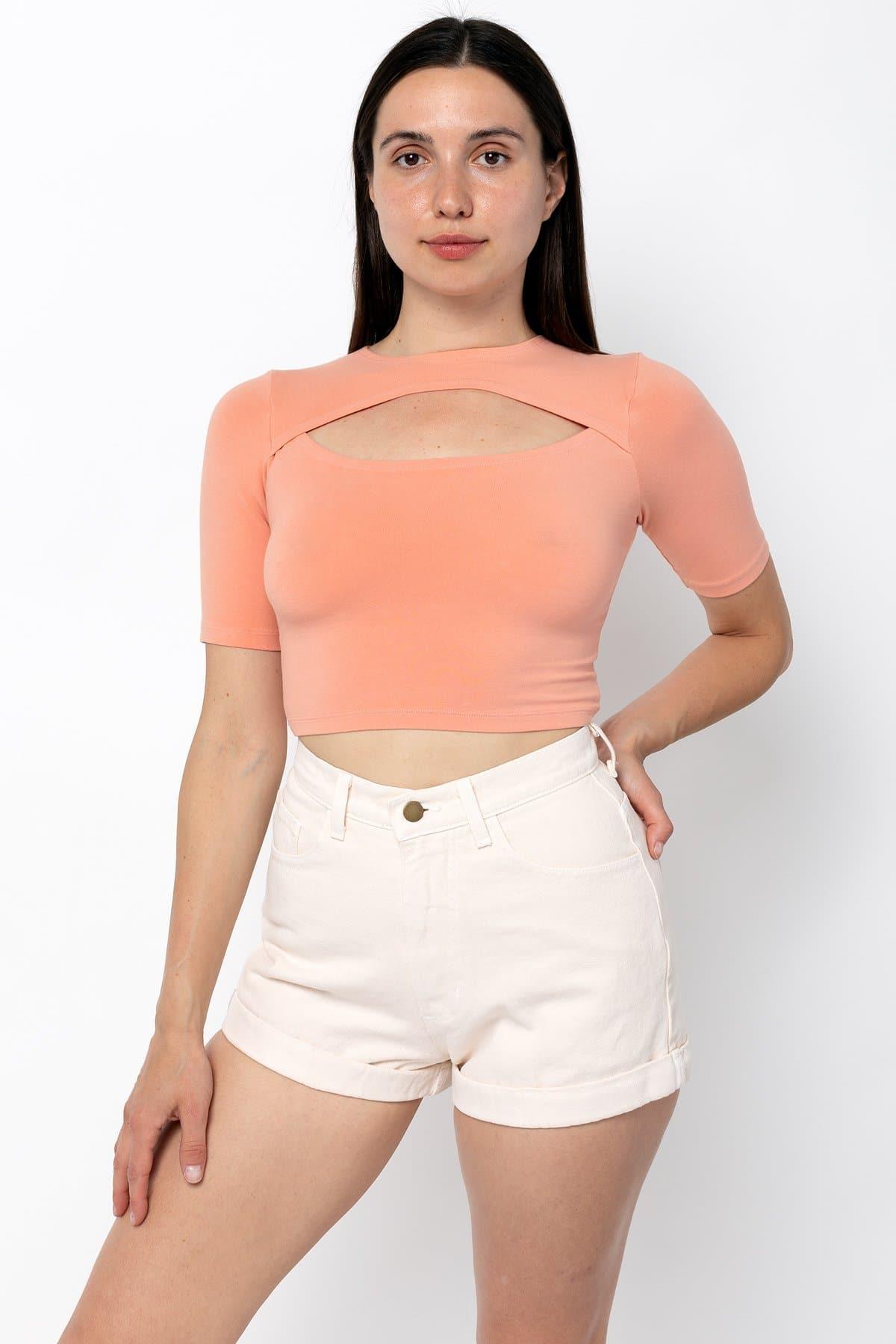 83071GD - Cut Out Crop Top