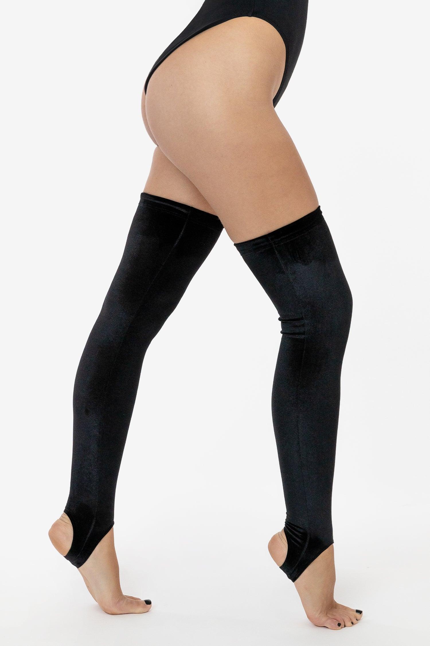 VVT3069 - Velvet Thigh High Stirrup Sock