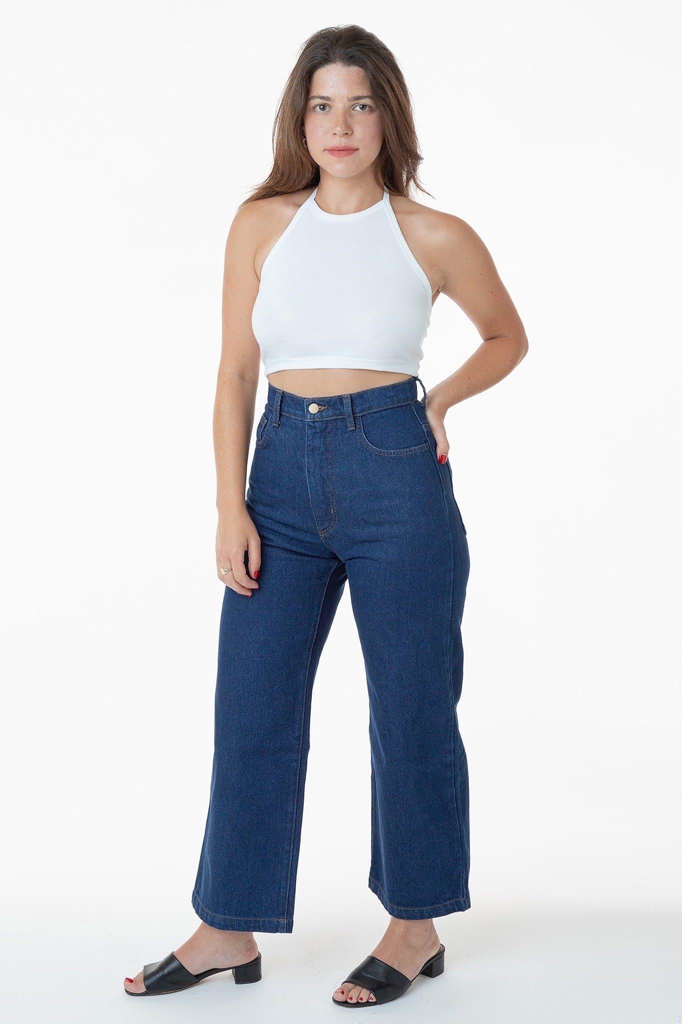 RDNW09 - High Waisted Wide Leg Denim Jean