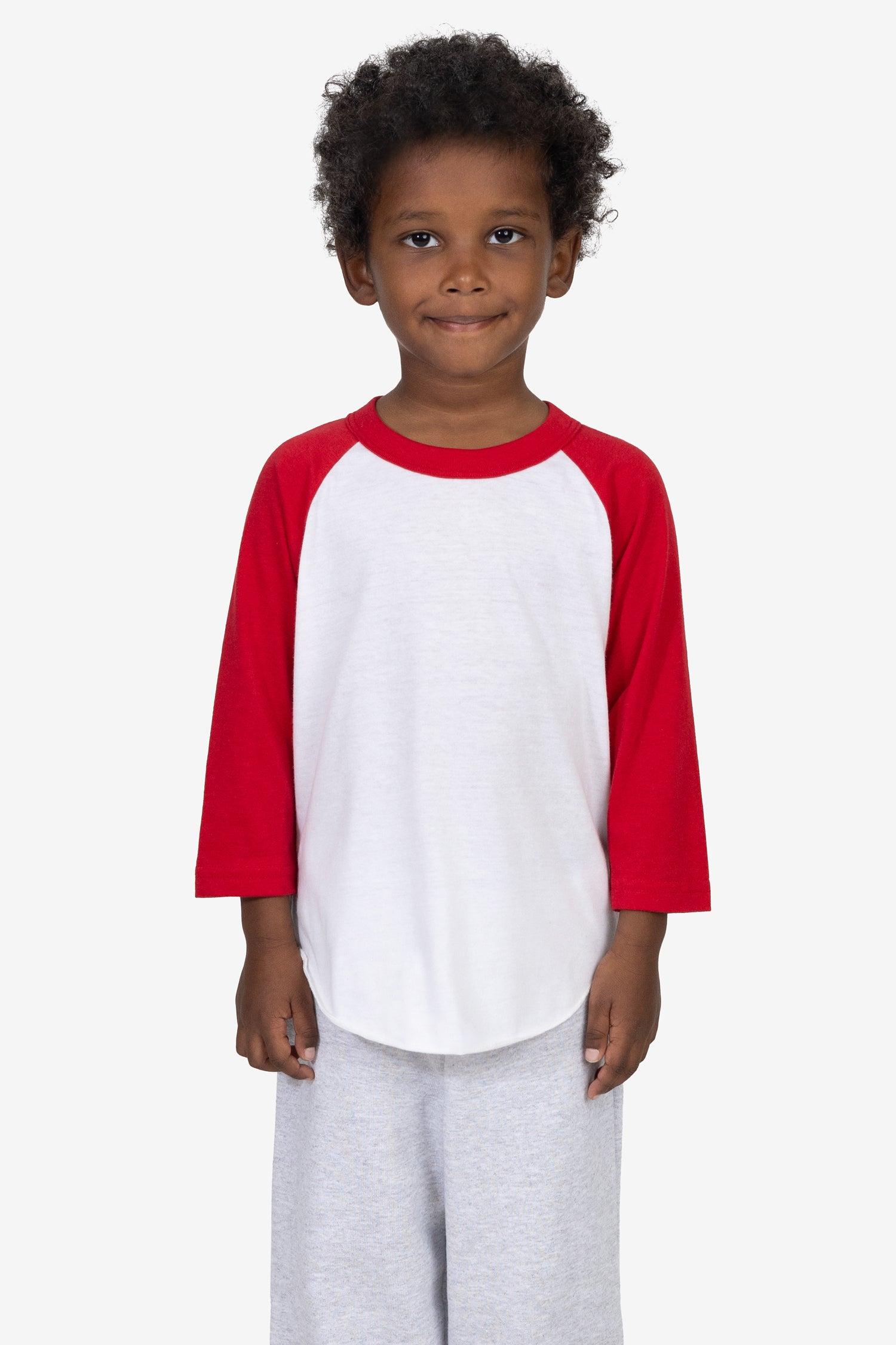 FF1053 - Toddler 3/4 Sleeve Poly Cotton Raglan