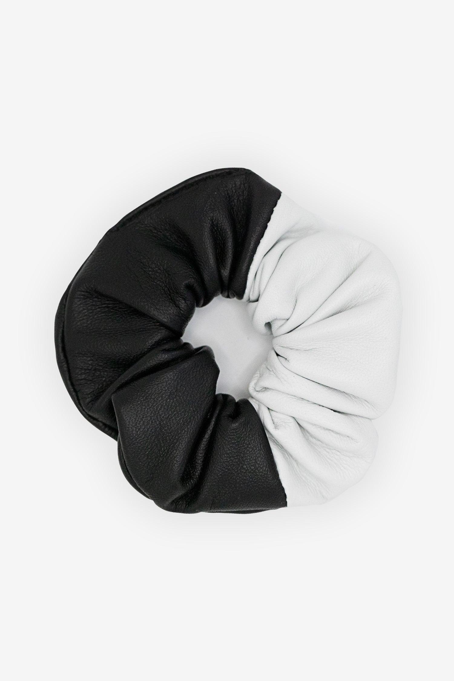 RLHSCRUNCH - 2-Tone Leather Scrunchie