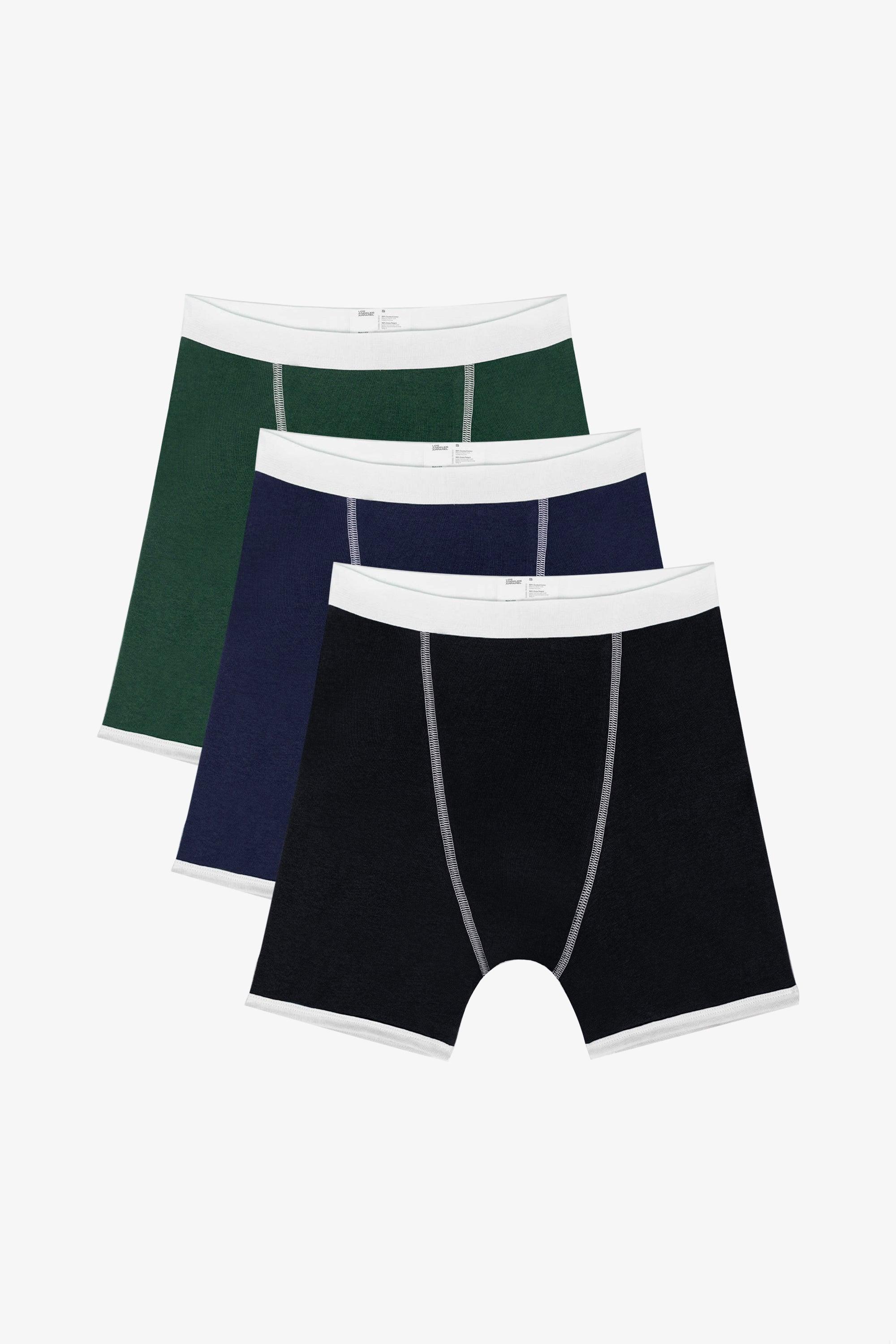 44043-3PK - 3 Pack Men's Baby Rib Boxer Brief