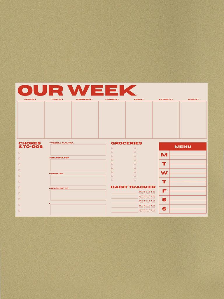 Our Week Planner Pad