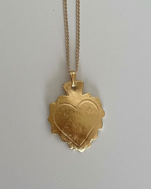 Heart Milagro Necklace - Gold