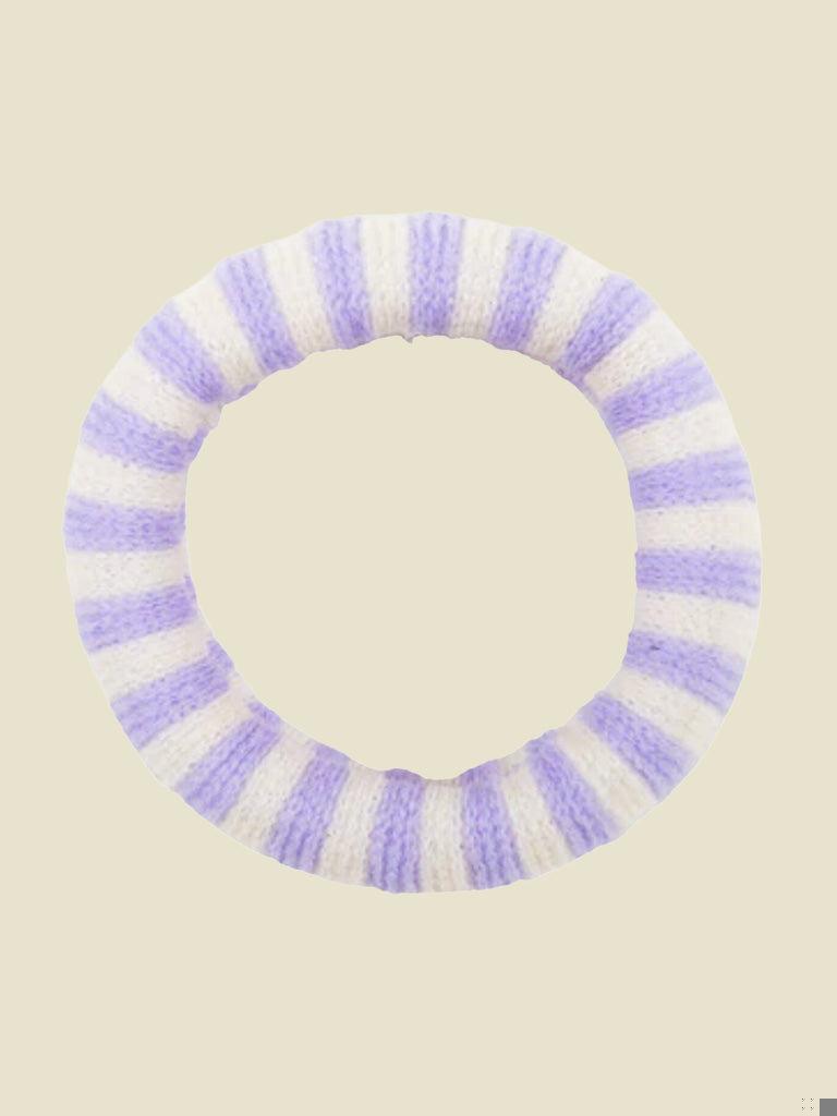 Purple Cauliflower Stripe Elastic